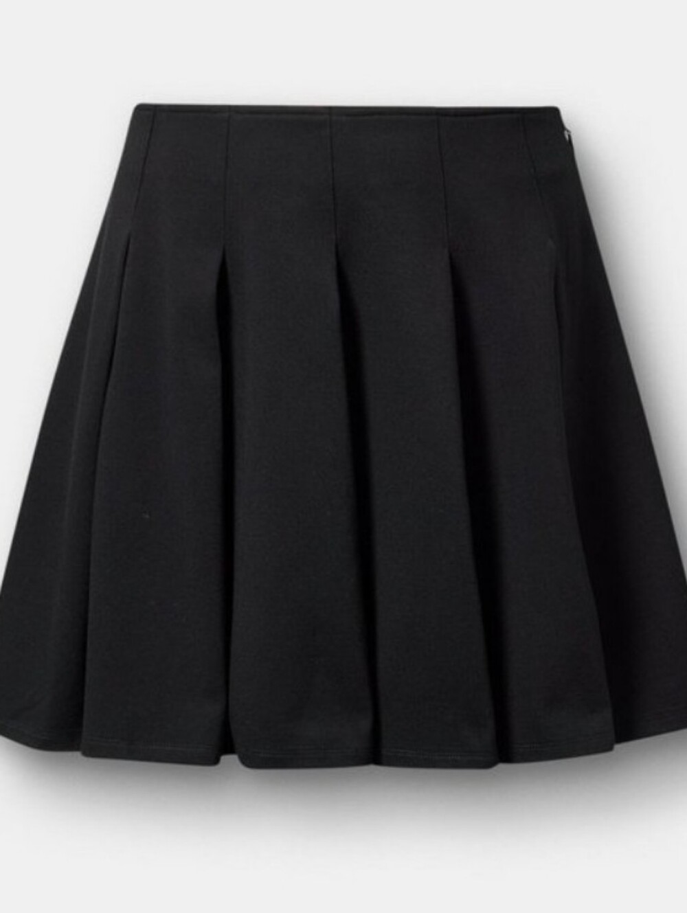 J. Crew Black Circle Skirt with Box Pleats